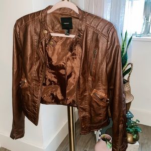 Fake leather jacket